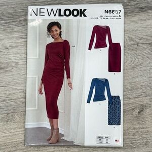 ⭐️5 for $28⭐️ New Look N6687 Women’s Sewing Patterns UNCUT